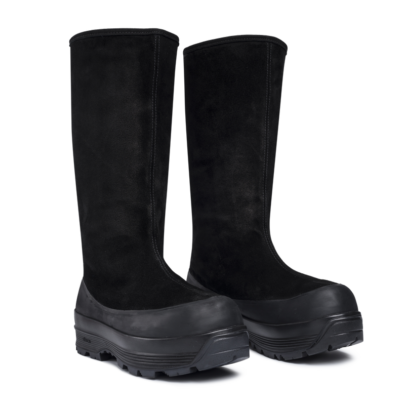 Alta Badia Shearling Black Suede W
